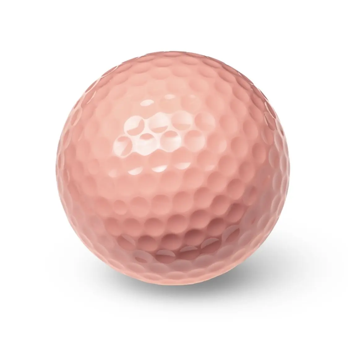 Produktová fotografia – lopta na golf na bielom pozadí